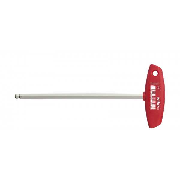 Wiha Zástrčný klíč s rukojetí tvaru T Šestihranná kulová hlava. leskle niklovaný 10.0 mm x 238 mm (04096)